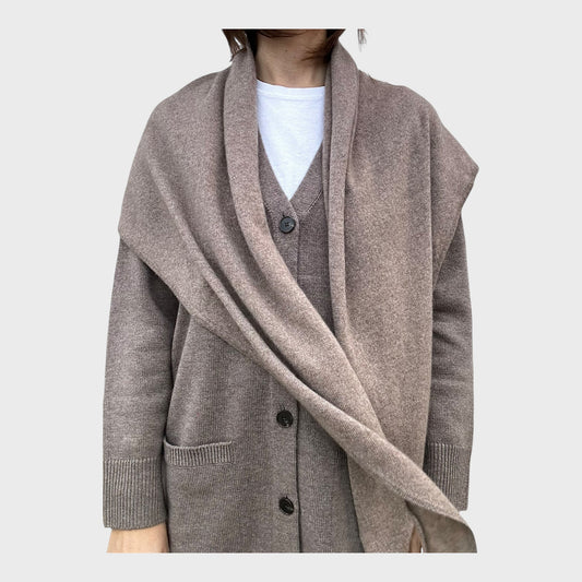 Echarpe cachemire beige - MAB