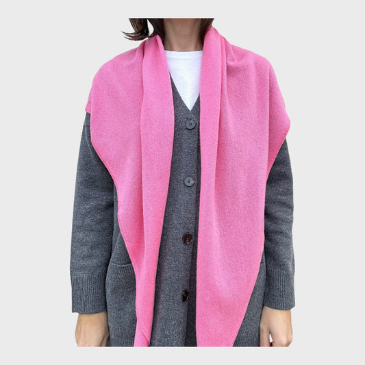 Echarpe cachemire rose - MAB