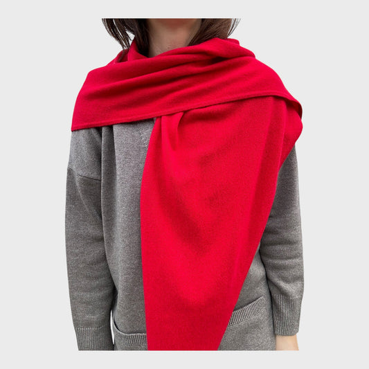 Echarpe cachemire rouge - MAB