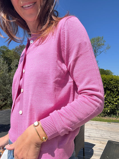 Le gilet fin rose - Casa Donna Donna