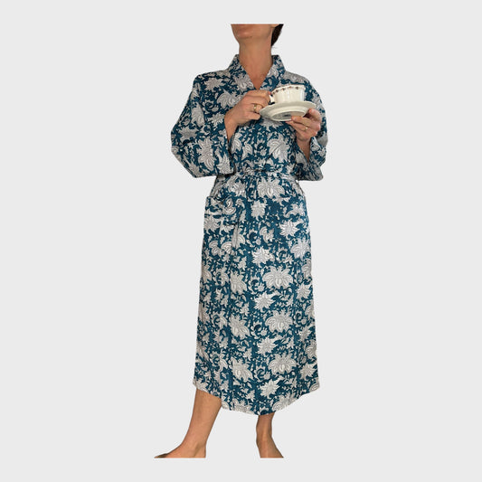 Le Kimono Delhi - bleu - MAB