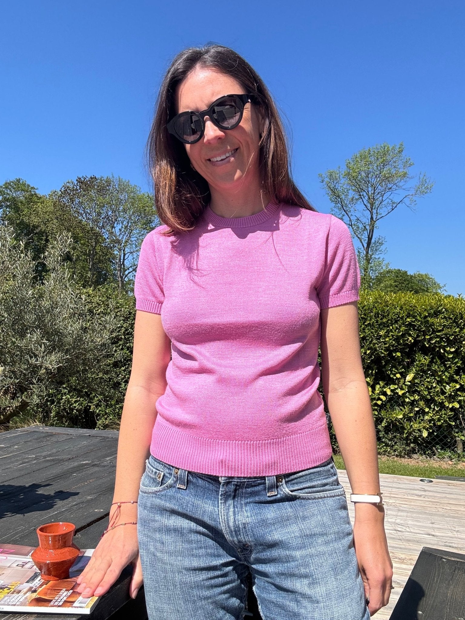Le pull fin rose - Casa Donna Donna